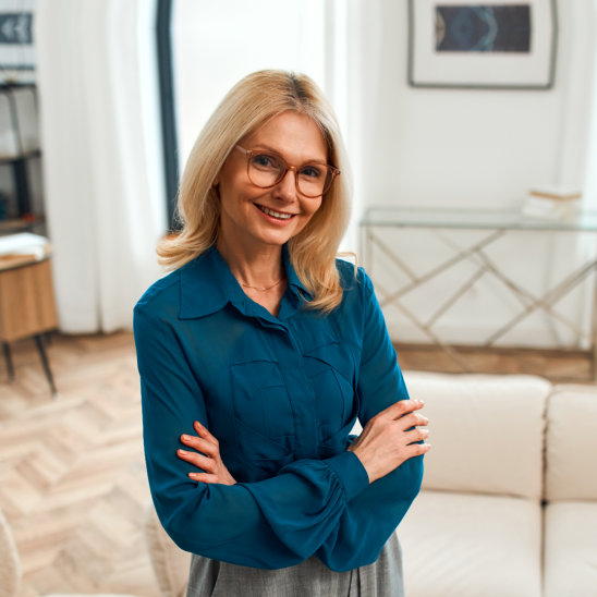 female psychologist smiling